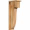 Ekena Millwork Del Monte Rough Sawn Corbel w/Backplate, Western Red Cedar, 6"W x 10"D x 26"H COR06X10X26DEL01RWR - alternate 1